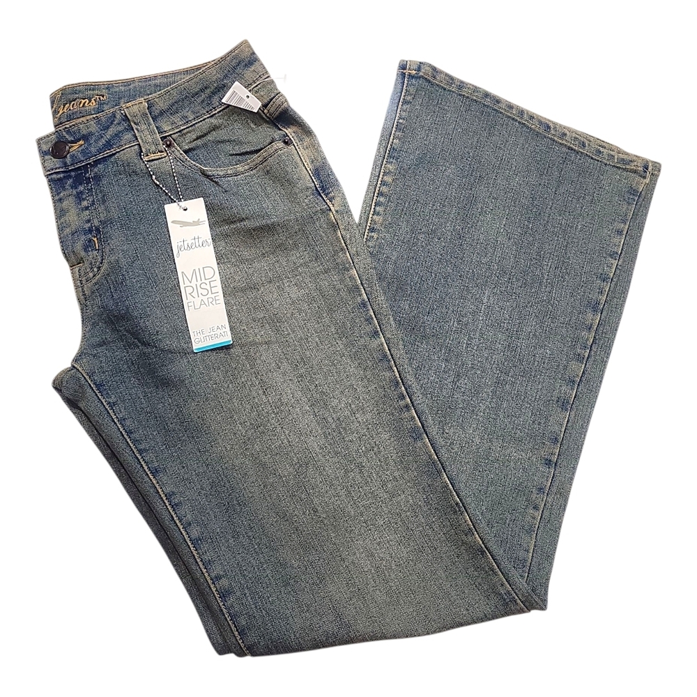 Wet Seal Women's Flare Jeans in Blue